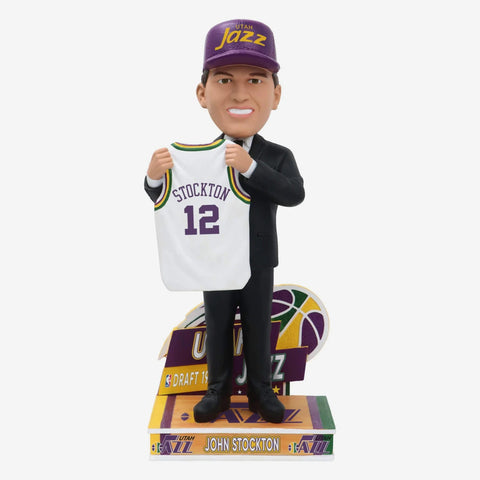 John Stockton Utah Jazz 1984 NBA Draft Pick NBA Bobblehead