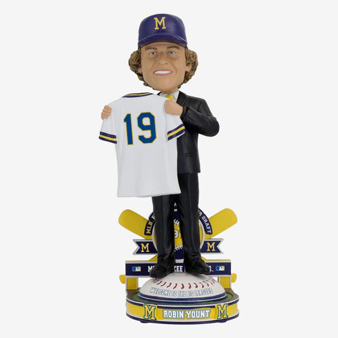 Robin Yount Milwaukee Brewers 1973 MLB Draft Pick #3 Bobblehead