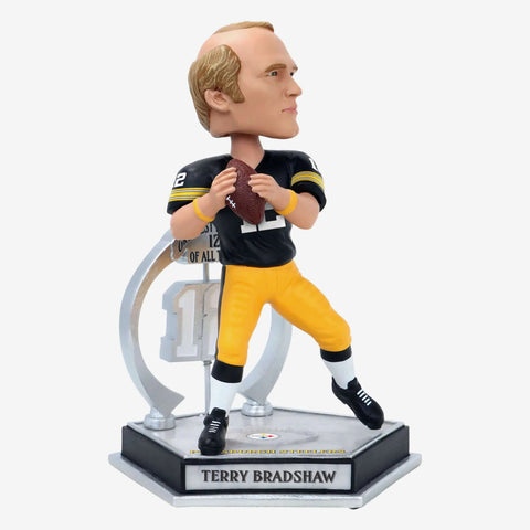Terry Bradshaw Pittsburgh Steelers Legendary Number 12 NFL Football Bobblehead