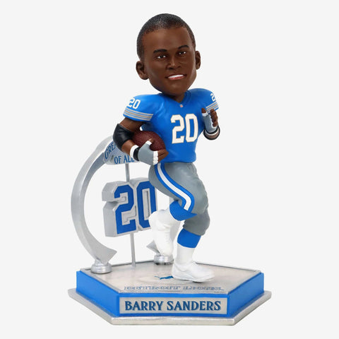 Barry Sanders Detroit Lions Legendary Number 20 NFL Football Bobblehead