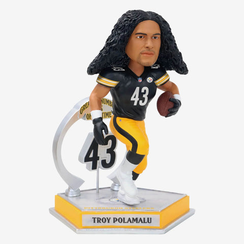 Troy Polamalu Pittsburgh Steelers Legendary Number 43 NFL Football Bobblehead