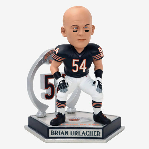 Brian Urlacher Chicago Bears Legendary Number 54 NFL Football Bobblehead