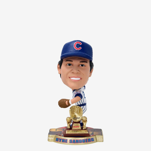 Ryne Sandberg Chicago Cubs 1989 Gold Glove Mini Bighead MLB Bobblehead