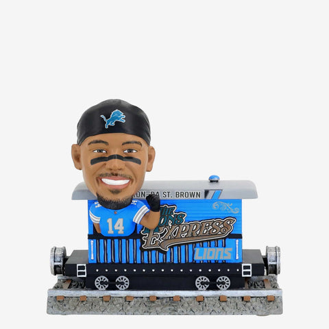 Amon-Ra St. Brown Detroit Lions Express Train NFL Football Bobblehead