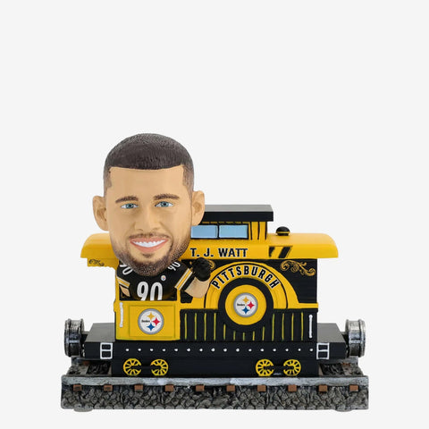 TJ Watt Pittsburgh Steelers Express Train NFL Football Bobblehead