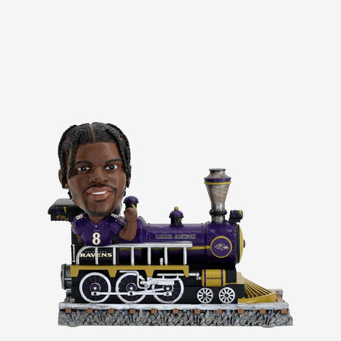 Lamar Jackson Baltimore Ravens Express Train NFL Football Bobblehead