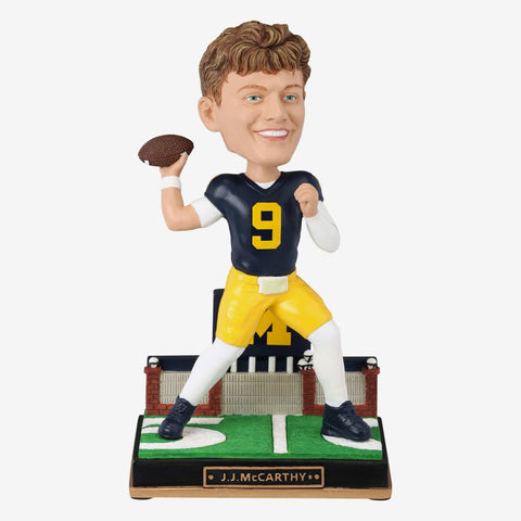 J.J. McCarthy Michigan Wolverines Gate Series NCAA College Bobblehead