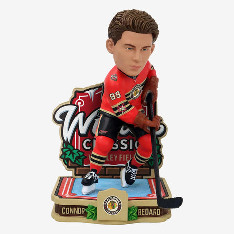 Connor Bedard Chicago Blackhawks 2025 Winter Classic NHL Hockey Bobblehead