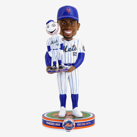 Francisco Lindor & Mr. Met New York Mets Bobble Dubblz Friendz MLB Bobblehead