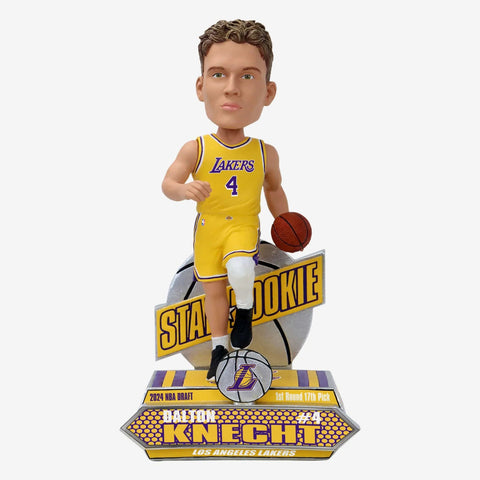 Dalton Knecht Los Angeles Lakers 2024 Rookie Series NBA Basketball Bobblehead