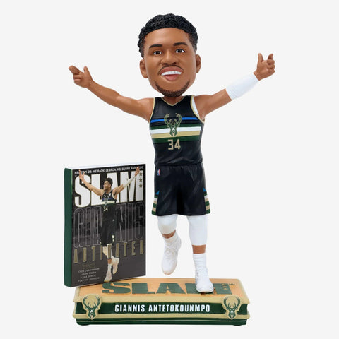 Giannis Antetokounmpo Milwaukee Bucks Activated Slam Magazine Cover Bobblehead