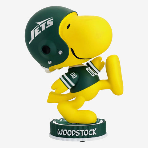Woodstock New York Jets 2024 Peanuts Bighead NFL Football Bobblehead
