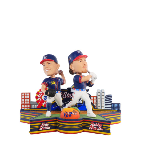 Bobby Witt Jr. & Kris Bubic Kansas City Royals 2025 MLB All-Star Mini Bobblehead Scene MLB Bobblehead