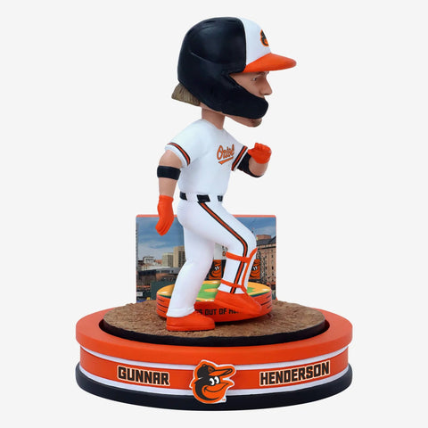 Gunnar Henderson Baltimore Orioles Home Run Spinner Mini Bobblehead Scene