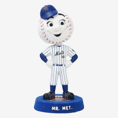 Mr. Met New York Mets Fuzzy Fur MLB Bobblehead