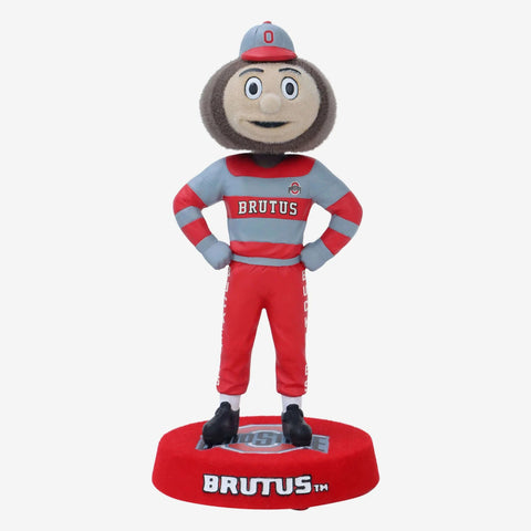 Brutus Buckeye Ohio State Buckeyes Fuzzy Fur NCAA College Bobblehead