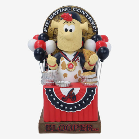 Blooper Atlanta Braves Pie Eating Contest MLB Bobblehead