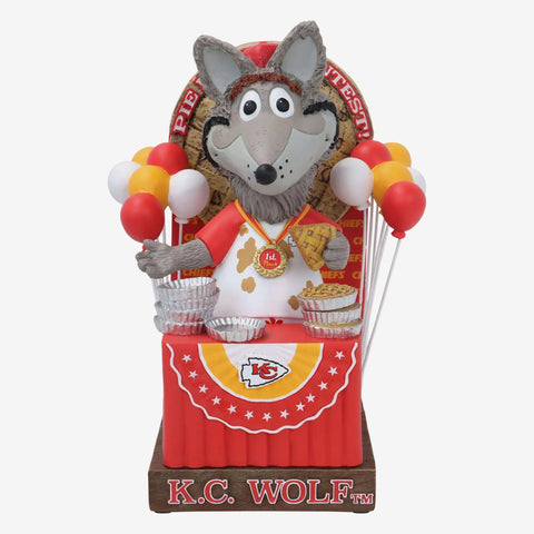 KC Wolf Kansas City Chiefs Pie Eating Contest Bobblehead NFL