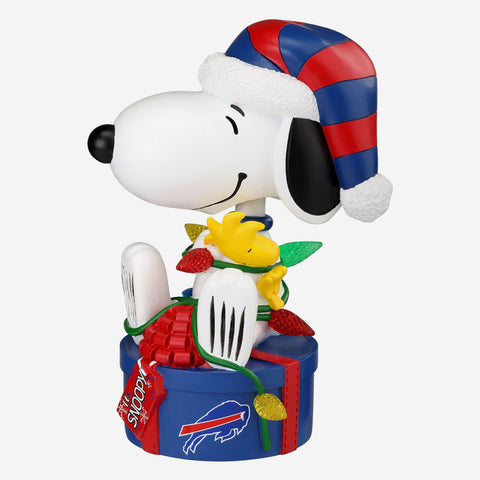 Snoopy & Woodstock Buffalo Bills 2024 Peanuts Christmas Special Bobblehead NFL