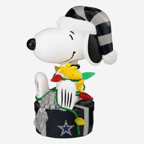 Snoopy & Woodstock Dallas Cowboys 2024 Peanuts Christmas Special Bobblehead NFL