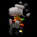 Snoopy & Woodstock Dallas Cowboys 2024 Peanuts Christmas Special Bobblehead NFL