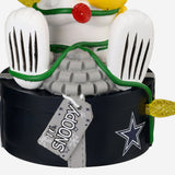 Snoopy & Woodstock Dallas Cowboys 2024 Peanuts Christmas Special Bobblehead NFL