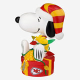 Snoopy & Woodstock Kansas City Chiefs 2024 Peanuts Christmas Special Bobblehead