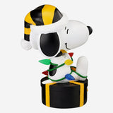 Snoopy & Woodstock Pittsburgh Steelers 2024 Peanuts Christmas Special Bobblehead