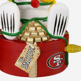 Snoopy & Woodstock San Francisco 49ers 2024 Peanuts Christmas Special Bobblehead