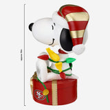 Snoopy & Woodstock San Francisco 49ers 2024 Peanuts Christmas Special Bobblehead