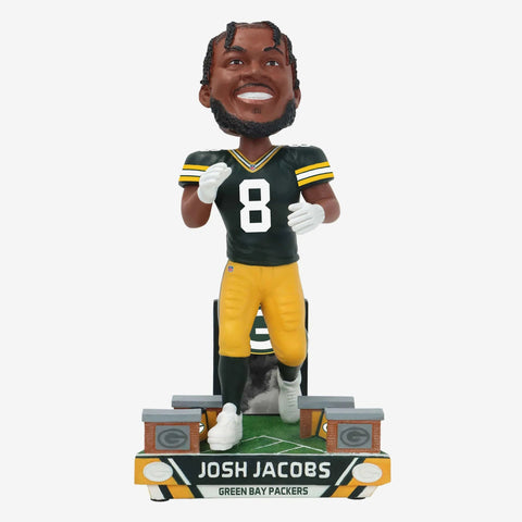 Josh Jacobs Green Bay Packers 2024 Tunnel Entrance NFL Football Bobblehead
