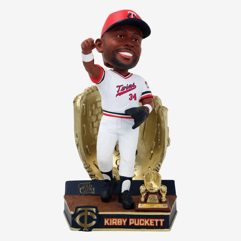 Kirby Puckett Minnesota Twins 1986 Gold Glove MLB Baseball Bobblehead
