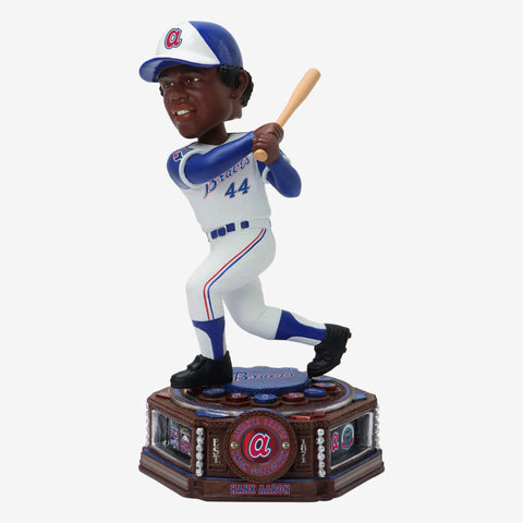 Hank Aaron Atlanta Braves Patch Collection MLB Bobblehead
