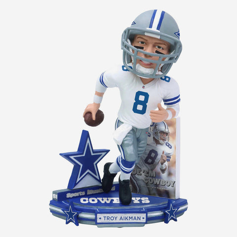 Troy Aikman Dallas Cowboys Sports Illustrated Cover NFL Football Bobblehead