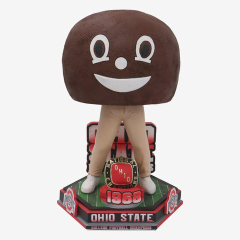 Brutus Buckeye Ohio State Buckeyes Football National Champions 1968 Decades Of Excellence NCAA College Bobblehead