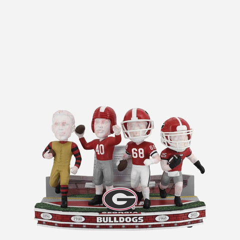 Georgia Bulldogs Football Uniform Timeline Mini Scene NCAA College Bobblehead