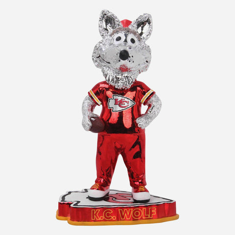 KC Wolf Kansas City Chiefs Electroplated Edition One NFL Football Bobblehead
