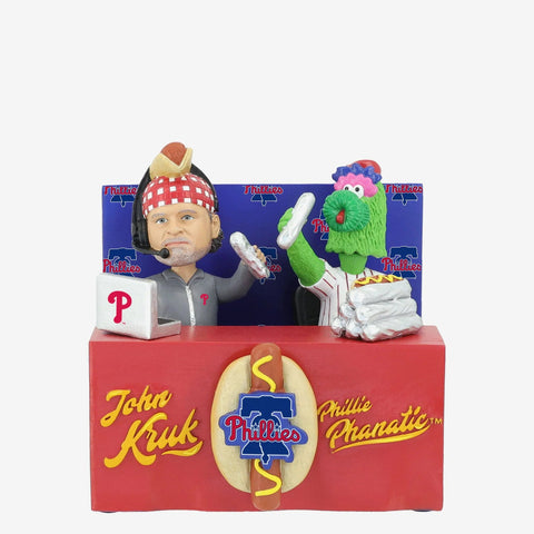 John Kruk & Phillie Phanatic Philadelphia Phillies Dual MLB Baseball Bobblehead