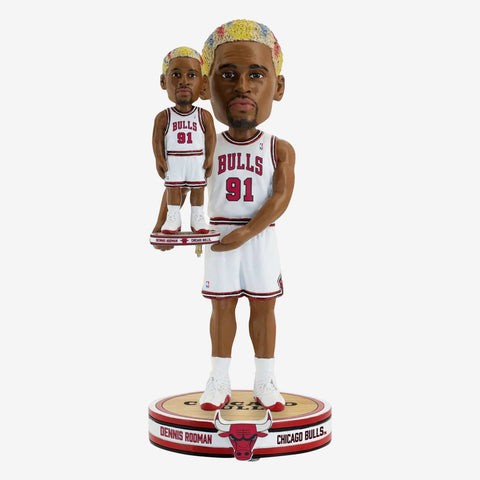 Dennis Rodman Chicago Bulls Bobble Dubblz NBA Basketball Bobblehead