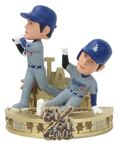 Shohei Ohtani Los Angeles Dodgers 50/50 Club 5 Inch Dual Hitting/Running MLB Bobblehead