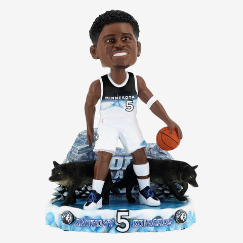 Anthony Edwards Minnesota Timberwolves 2025 City Jersey Bobblehead Basketball