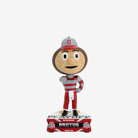 Brutus Buckeye Ohio State Buckeyes 2025 Football Playoff Mini Bighead Bobblehead