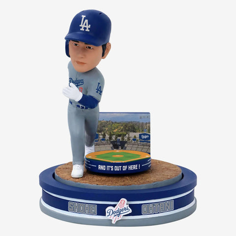Shohei Ohtani Los Angeles Dodgers Home Run Spinner Mini Bobblehead Scene MLB