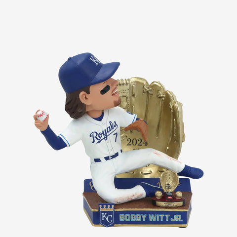 Bobby Witt Jr. Kansas City Royals 2024 Gold Glove MLB Baseball Bobblehead