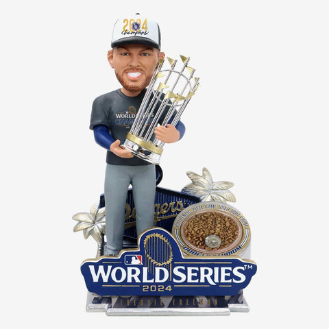 Freddie Freeman Los Angeles Dodgers 2024 World Series Champions Authentic Dirt MLB Bobblehead