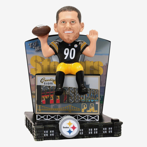 T.J. Watt Pittsburgh Steelers Greetings NFL Football Bobblehead