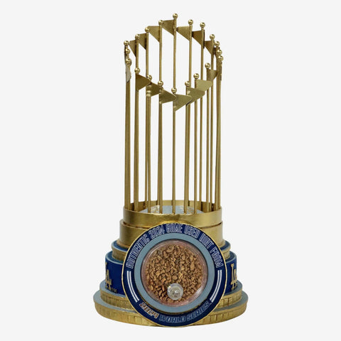 Los Angeles Dodgers 2024 World Series Champions Authentic Dirt Trophy Paperweight MLB