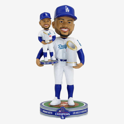 Mookie Betts Los Angeles Dodgers 2024 World Series Bobble Dubblz Bobblehead