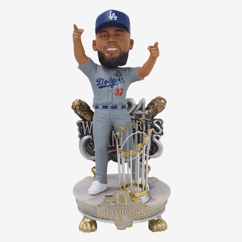 Teoscar Hernandez Los Angeles Dodgers 2024 World Series Champions Alternate Jersey Celebration MLB Baseball Bobblehead