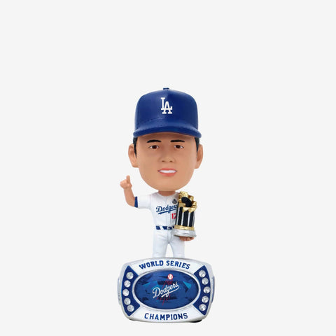 Shohei Ohtani Los Angeles Dodgers 2024 World Series Ring Mini Bighead Bobblehead